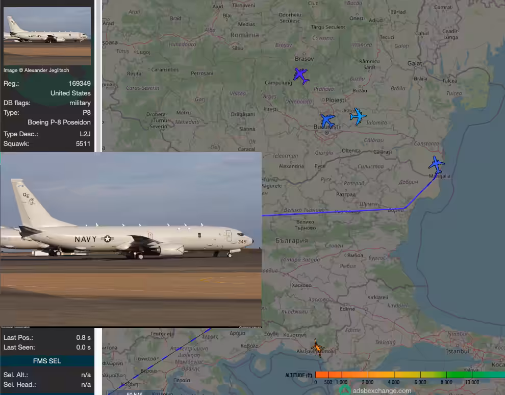 Американський розвідник над Чорним морем: що означає поява P-8 Poseidon біля кордонів України
