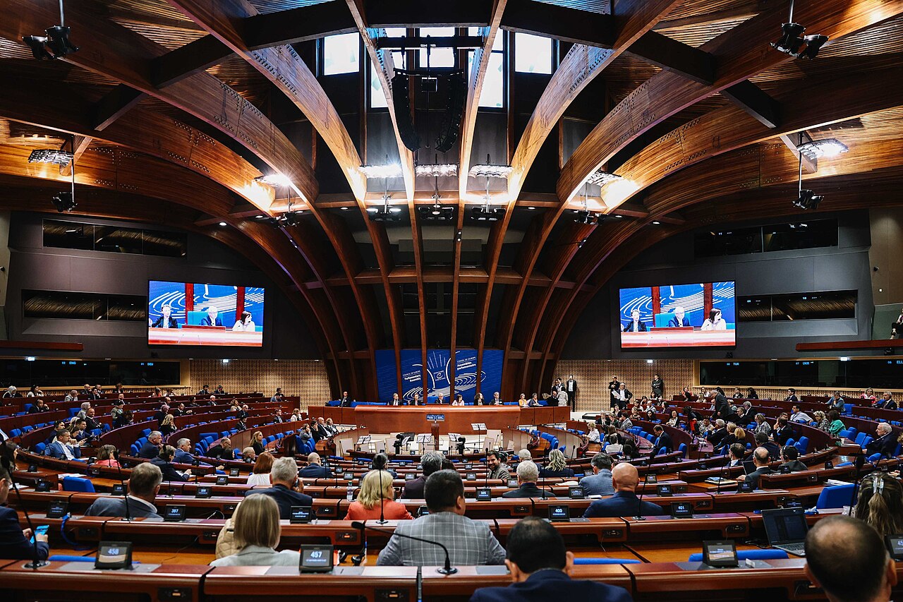 Зала засідань Парламентської асамблеї Ради Європи у Страсбурзі, де голосували резолюції щодо Азербайджану