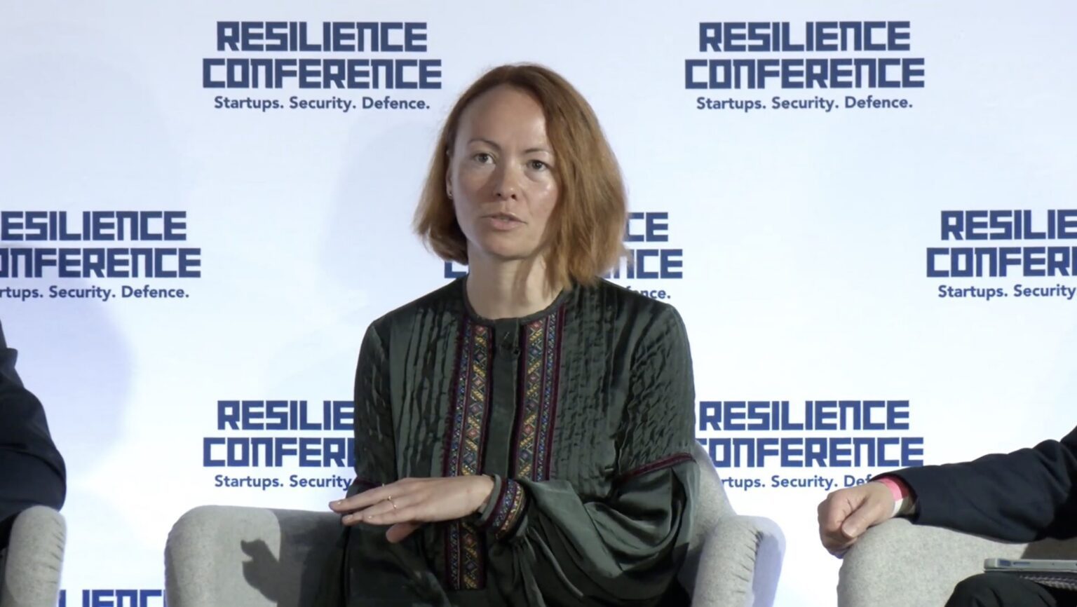 Вікторія Яремчук, CEO Farsight Vision, на конференції Resilience 2024 - Ukrainian defense tech startup
