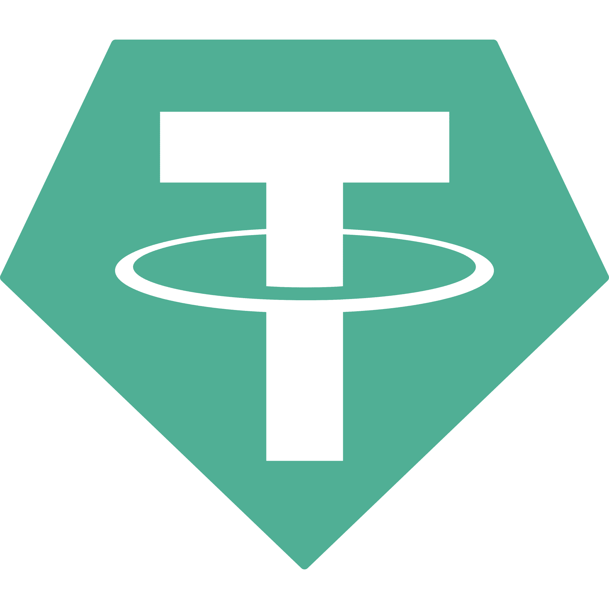 Логотип Tether USDT - найбільший стейблкоїн у світі за ринковою капіталізацією 19 млрд